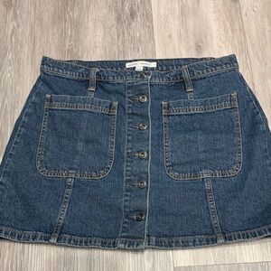 Melrose and Market Blue Denim Mini Skirt